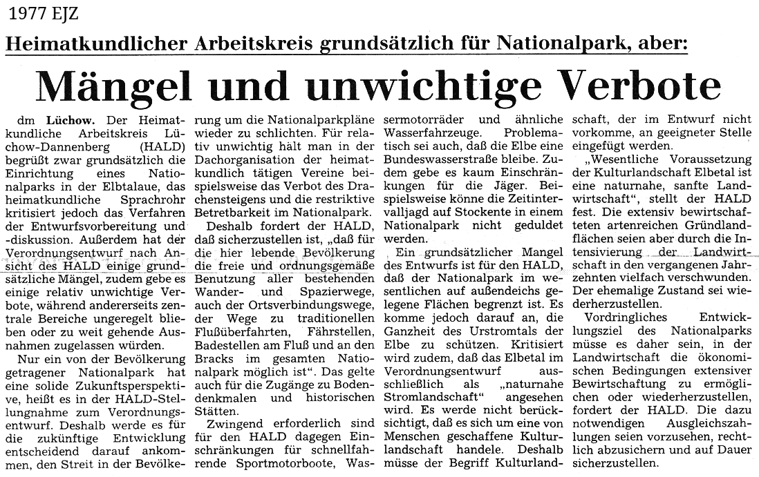 Mängel und unwichtige Verbote - Nationalpark-Diskussion